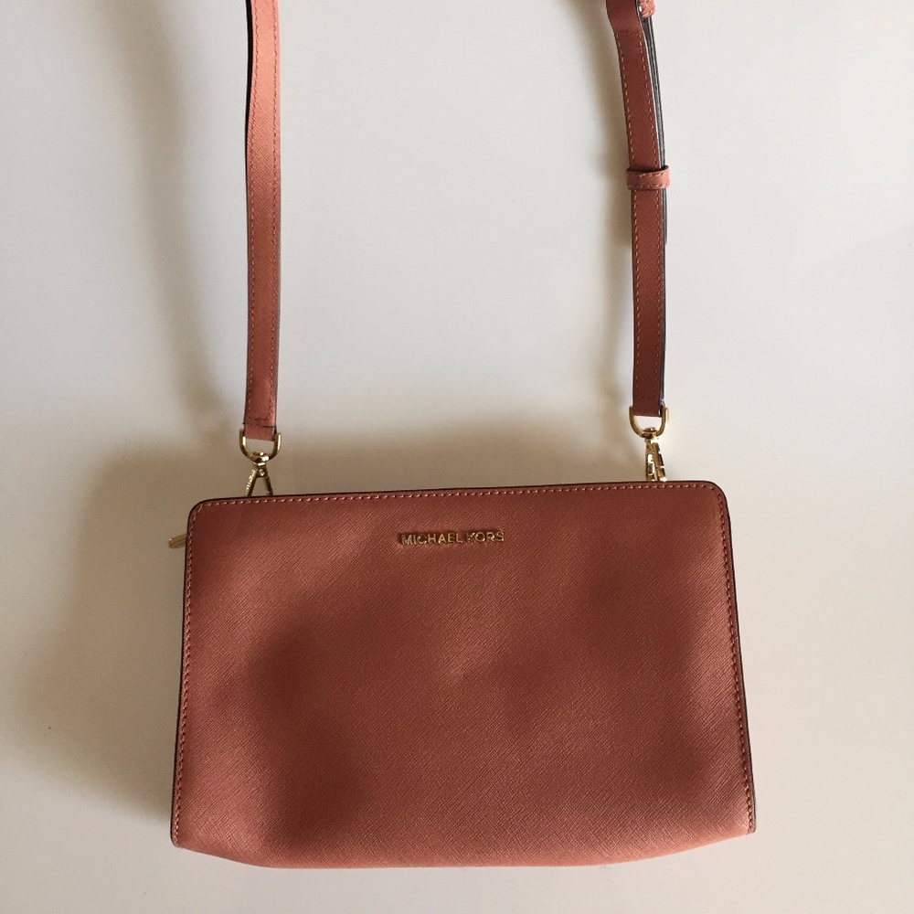 Michael Kors Saffiano Leather Crossbody Bag